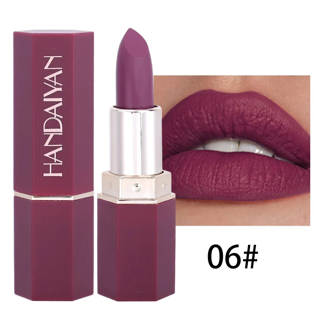 Long Lasting Velvet Matte Lipstick Waterproof Non-stick Cup Lip Sticks Sexy Nude Brown Red Pink Lipsticks Women Makeup...