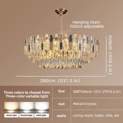 Ceiling for Dining Room Modern Led Crystal Chandelier Ceiling Hanging Lamp for Living Room Villa Loft Pendant Lighting |...