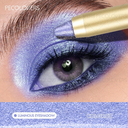 1pc High-Gloss Eyeshadow Stick - Pearly Glitter & Matte Finishes, Long-Lasting, Waterproof, Smudge-Proof, Easy Application