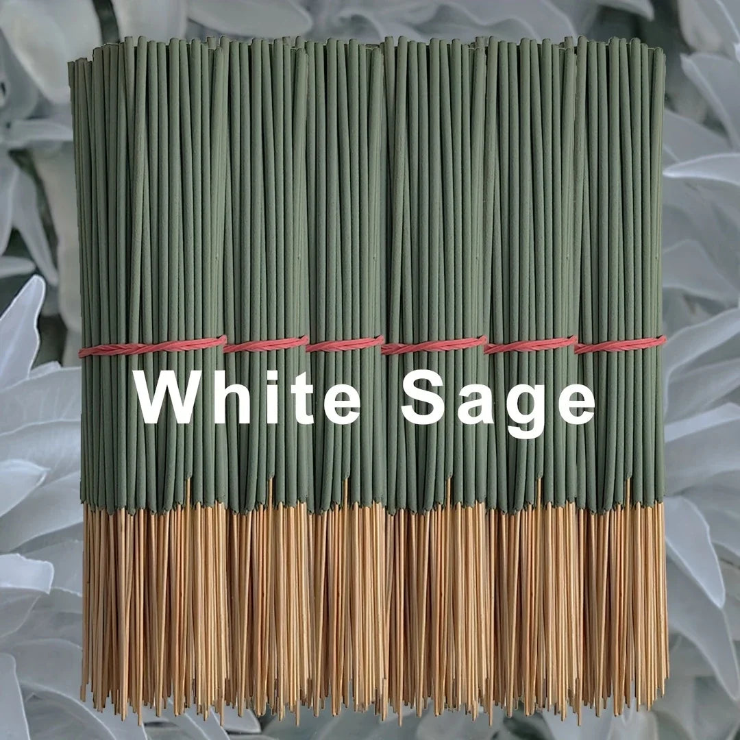 20/50 White Sage Incense Sticks, 8.66inch , Suitable for Yoga and Meditation, Purifies the Mind and Eliminates Negative Energy