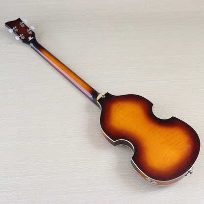 Sunburst 4 Strings Violin Bass Guitar 41 Inch Violin Guitarra Flame Maple Body High Gloss Finish | Kimlud Professional...