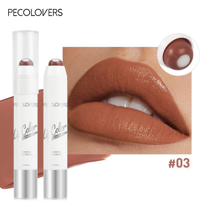 Moisturizing Gloss Lipstick Pen - Long-lasting Waterproof Color Rendering Lip Gloss, Rotating Lipstick Pen