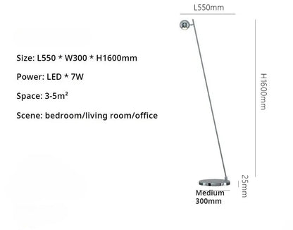 Hot Selling Wind Living Room Sofa Next To The Floor Light Modern Simple Sense Can Rotate The Hand Sensing Bedroom Floor Lamp - Kimlud