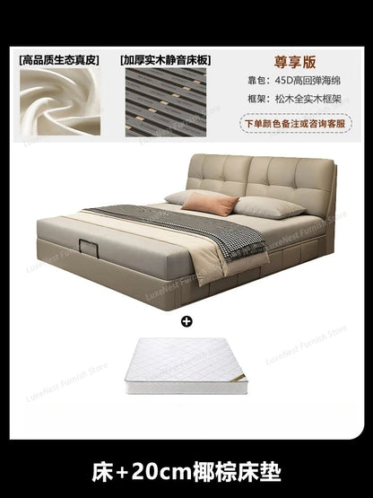 Barrier Accessories Double Bed Mattresses Stuff Luxury Bedroom Double Bed Headboards Loft Letto Matrimoniale Furniture Home