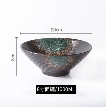 Ramen Bowl Japanese Tableware Noodle Ceramic Soup Tableware | Kimlud Premium Table