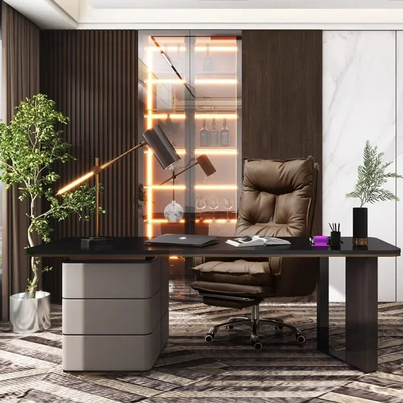 Massage Designer Chair Arm Home Office Lazy Rolling Leather Chair Home Computer Swivel Accent Silla De Escritorio...