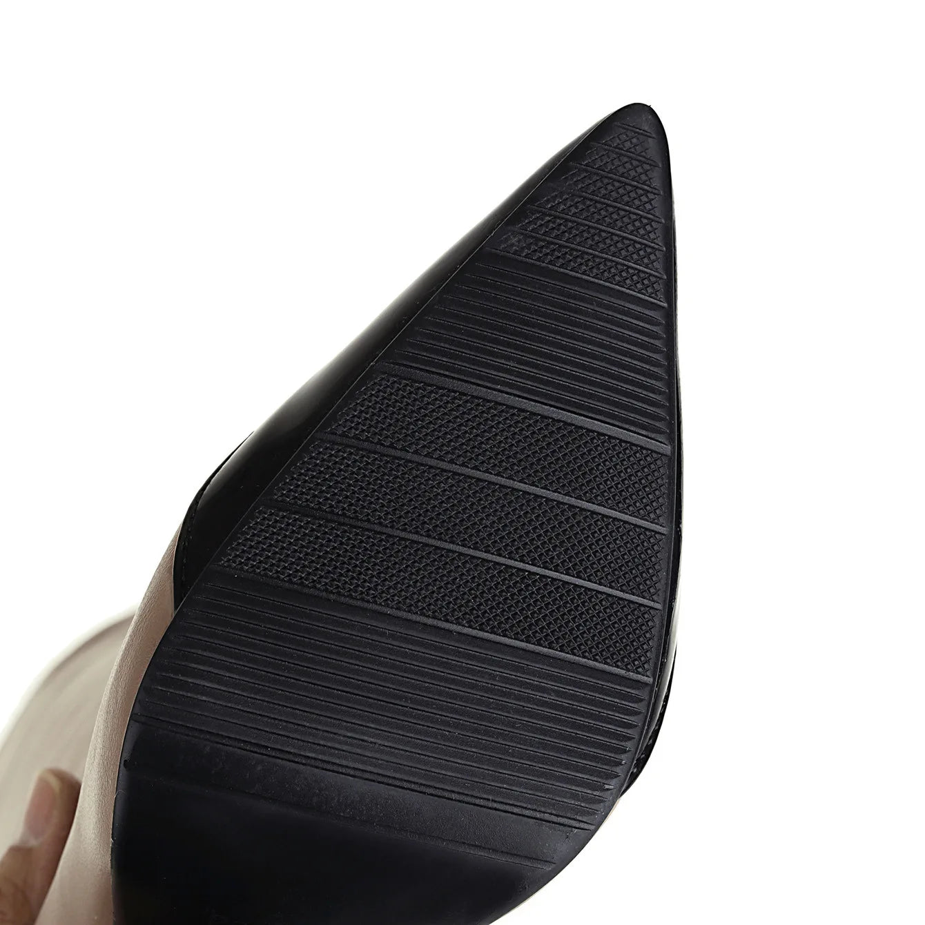 Patchwork Pointed Toe Wrinkle Knee High Boots Block High Heels Fashion Leather Casual Boot Unique Sexy Lady Party Dress Shoes