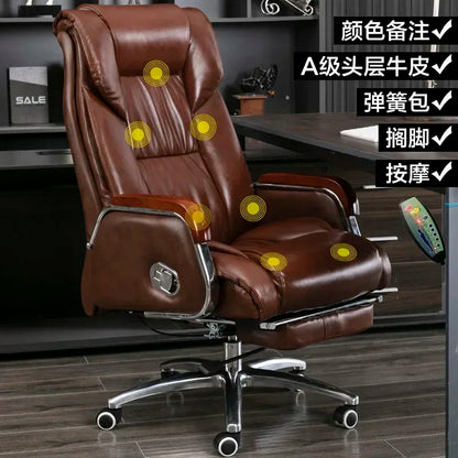 Retro Executive Leather Chair Armchairs Editor Choises Fashion Aluminium Office Chair Working Relax Silla Escritorio |...