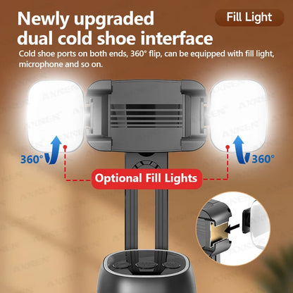 360°Rotating P05 AI Face Tracking Desktop Gimbal Stabilizer Intelligent Follow Shoot Gesture Control Cellphone Holder for iPhone