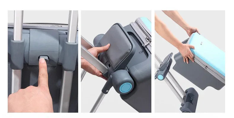 Kids Stroller Travel Suitcase Multi-function Waterproof Wear-Resistant Riding Sitting Trunk Luggage for Children |...