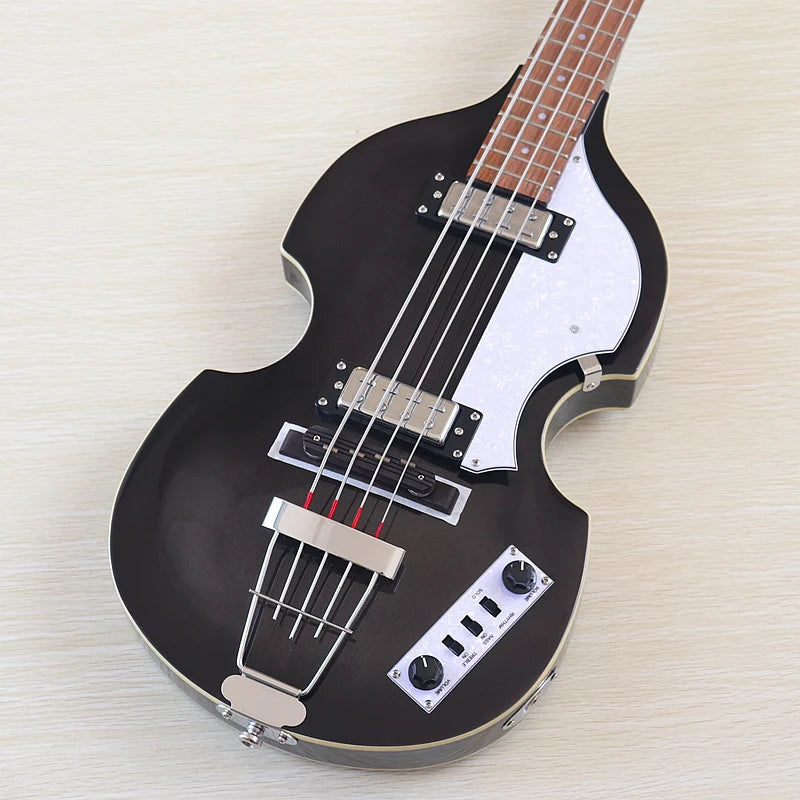 Sunburst 4 Strings Violin Bass Guitar 41 Inch Violin Guitarra Flame Maple Body High Gloss Finish | Kimlud Professional...