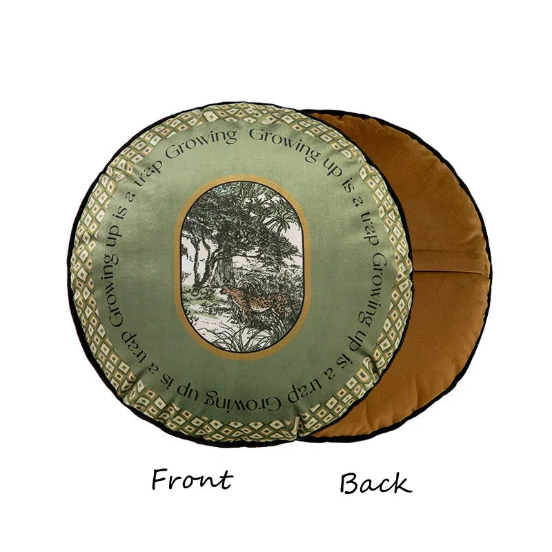 Green Jungle Wild Life Cushion Cover,Soft Qulity,Velvet Leopard Pillowcase,Shell Light,Luxury Designer Art Cushion,Home...