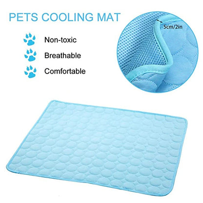 Dog Mat Cooling Summer Pad Mat For Dogs Cat Blanket Sofa Breathable Pet Dog Bed Summer Washable For Small Medium Large Dogs Car