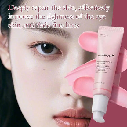 Pink Peptide Eye Cream Nano Retinol Brightening Firming 30ml Tightening Firming Fine Line Improve Dark Circles Eyes Puffy