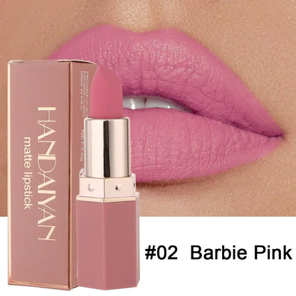 Long Lasting Velvet Matte Lipstick Waterproof Non-stick Cup Lip Sticks Sexy Nude Brown Red Pink Lipsticks Women Makeup...