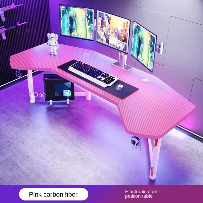 Household Desktop Computer Desks Office Furniture Simple Professional Gaming Table Multi-functional E-sports Table and Chair Set