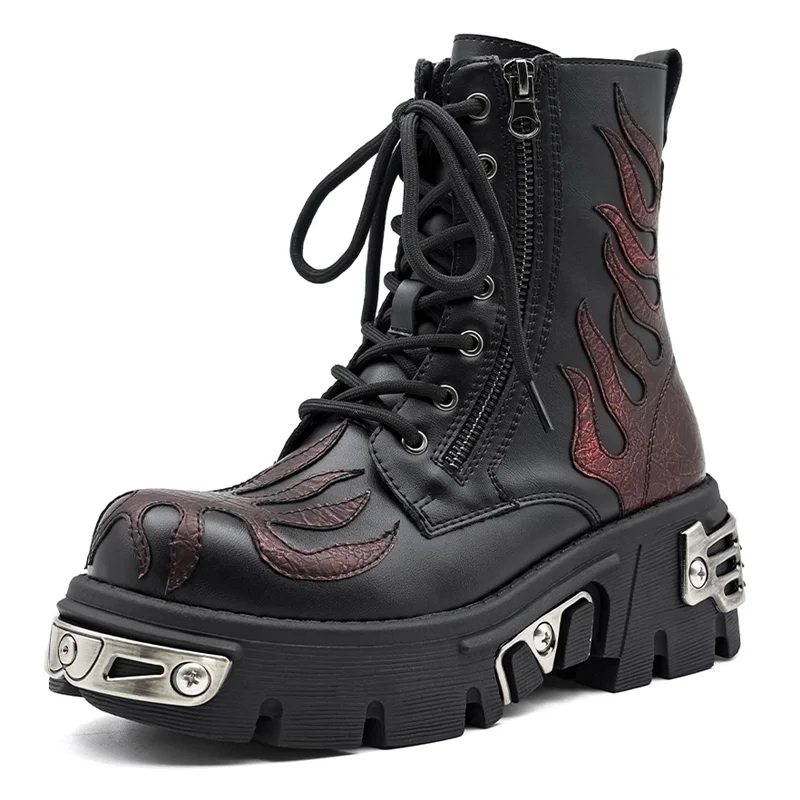 Fashionable Retro Women's Small Leather Boots Sexy Soft Soled Retro Washed Derby Shoes Charming Workwear for Men And Women