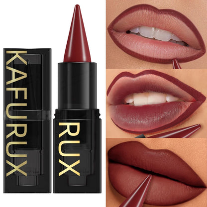 15-colors sexy red lipstick pen waterproof  matte contour tint lipstick long lasting lip glaze brown lipliner pencil lip makeup