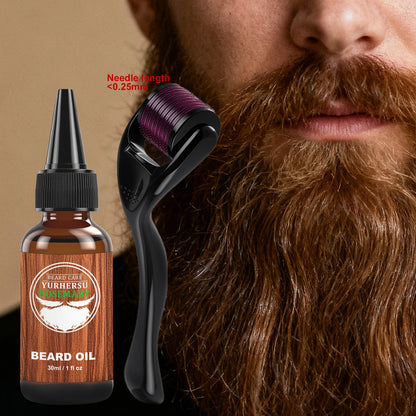 Organic Rosemary Jojoba Beard Oil - Lightweight, Non-Greasy, Woodsy Scent - For Dry, Coarse Beard Care 30ml