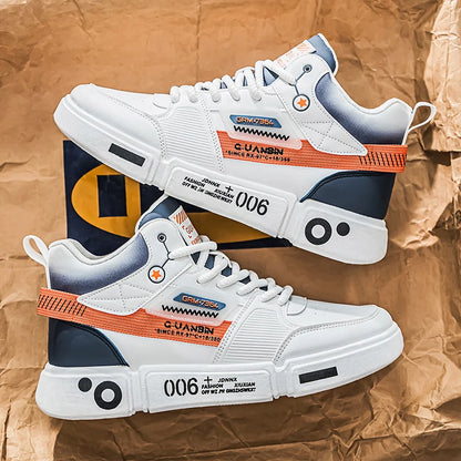 Sneakers Men Casual High Top Board Shoes Vulcanized Shoes Male Walking Sport Shoes Outdoor Sneakers Male Soft Sole Walking Shoes