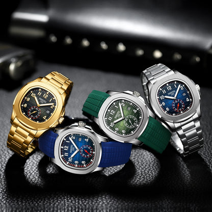 NIBOSI Sport Mens Watches Top Brand Luxury Auto Date Watch Men Waterproof Luminous AQUANAUT Quartz Watches for Men Reloj Hombre