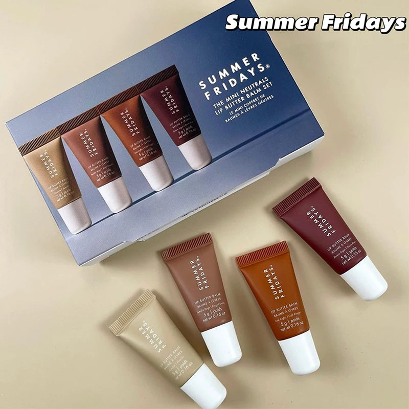 Summer Fridays Lip Balm Moisturizing Mirror Lip Gloss Lip Vanilla Pink Sugar Coffee Cake Smell Lipstick Transparent Oil Makeup