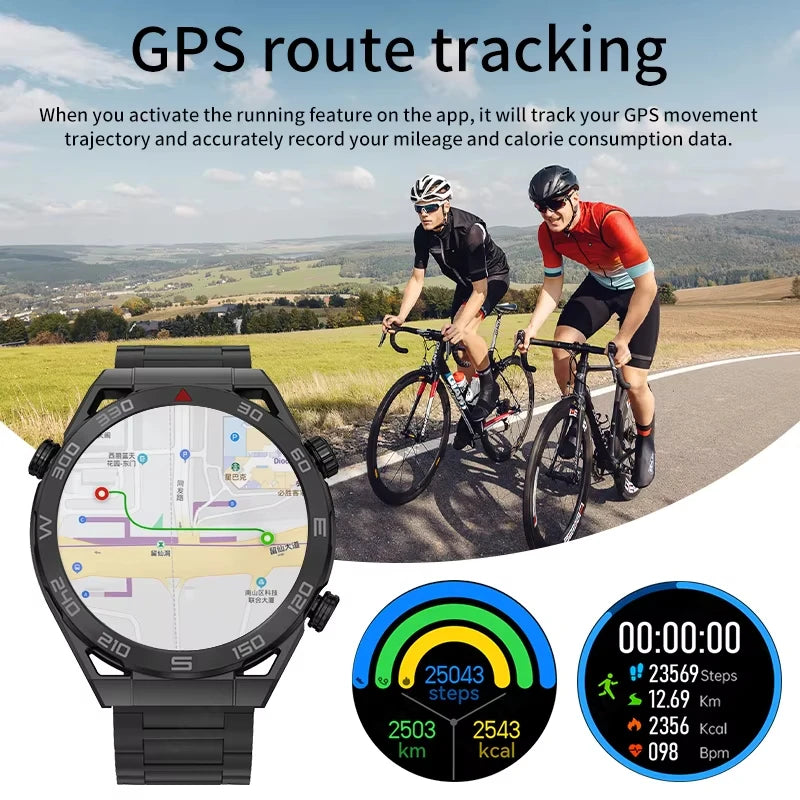 LIGE New NFC Smart Watch Men GPS Tracker Sport Fitness Men Watch For Android IOS Wireless Call ECG+PPG Health Monitor Smartwatch