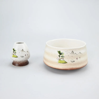 2pcs/4pcs/5pcs/set Japanese Style Matcha Tea Set With Tool Rack, Including Bowl, Whisk, Spoon, Great Gift For Ceremony