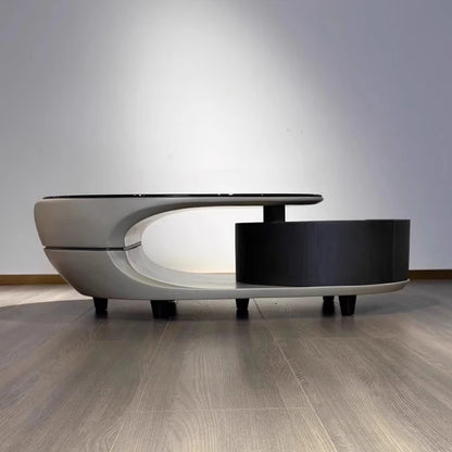 Italian Luxury Coffee Table Decoration Modern Clear Minimalist Coffee Table Unique Aesthetic Mesa Auxiliar Postmodern Furniture - Kimlud