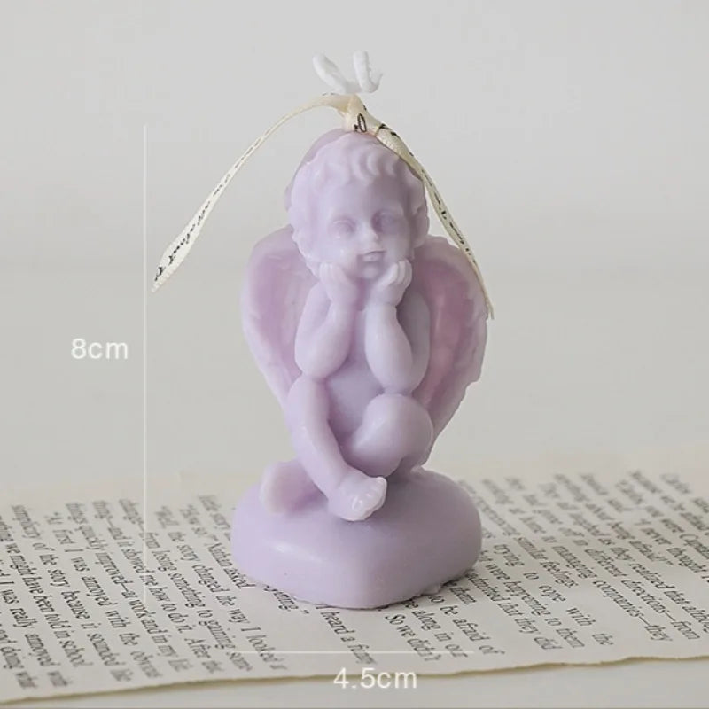 Kawaii Angel Candles Soy Wax Home Decoration Wedding Gifts Romantic Dinner Candles for Party