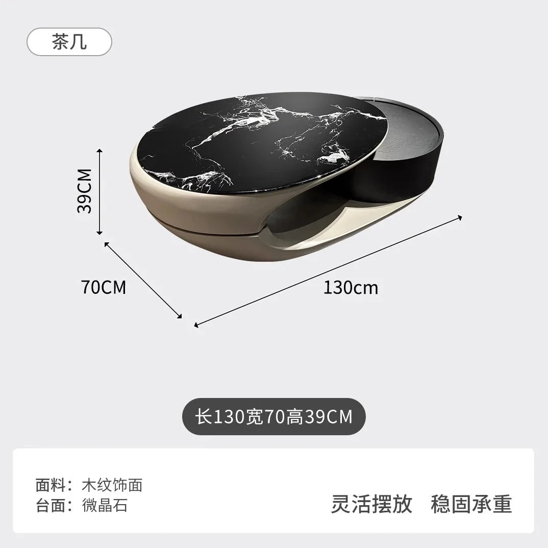 motorhome Living room coffee table Luxury Furniture Nordic Modern furnitures for garden coffee Sedentary Round coffee table - Kimlud