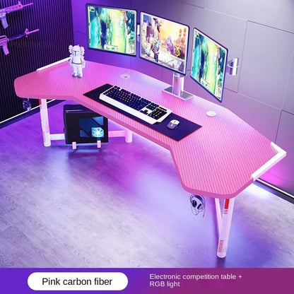 Household Desktop Computer Desks Office Furniture Simple Professional Gaming Table Multi-functional E-sports Table and Chair Set