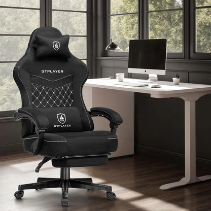 GTPLAYER Gaming Chair, Fabric Computer Office Chair with Pocket Spring Cushion, Ergonomic Office and Gaming, Video Gaming Chair - Kimlud