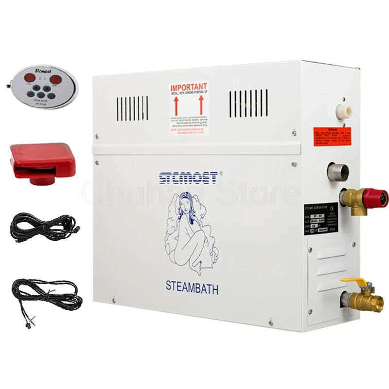 4.5/6/7/8/9KW Sauna Spa Steam Generator For Home Steam Shower with Digital Controller Sauna Room SPA Steam Bath Machine