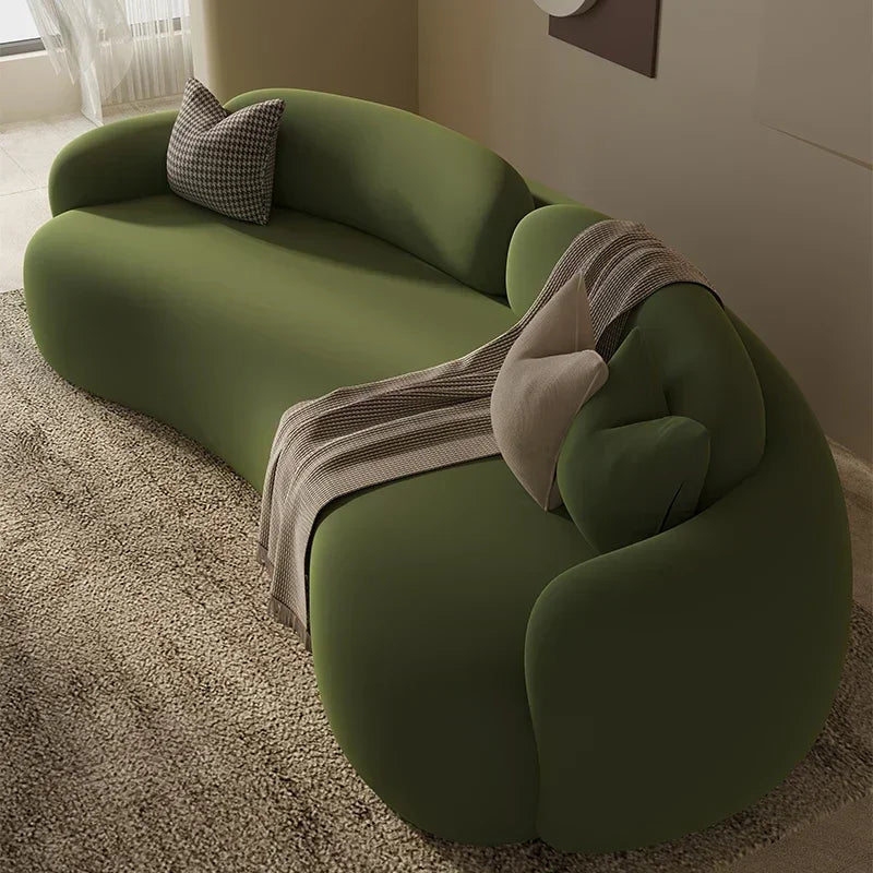 Armrest Large Filler Sofas European Brown Wood Modern Floor Salon Couch Recliner Luxury Nordic Divano Soggiorno Unique Furniture - Kimlud