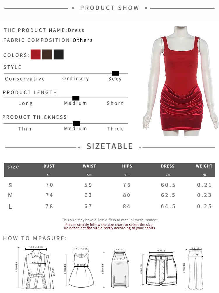 Nibber Peach Hip Dress Women Elegant Christmas Low Chest Sleeveless Ruched Patchwork Birthday Party Dating Chic Skinny Clubwear