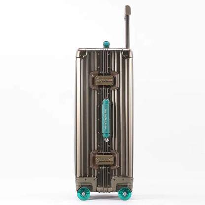 All Aluminum-magnesium Suitcase Travel Rolling Luggage Alloy Trolley Case Bag with Spinner Silent Wheel TSA Lock Carry-On Cabins