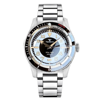 Tandorio Vintage 20ATM Dive Swim Watches Domed Sapphire Black White NH35 PT5000 40mm Automatic Mechanical Men Watch Luminous New