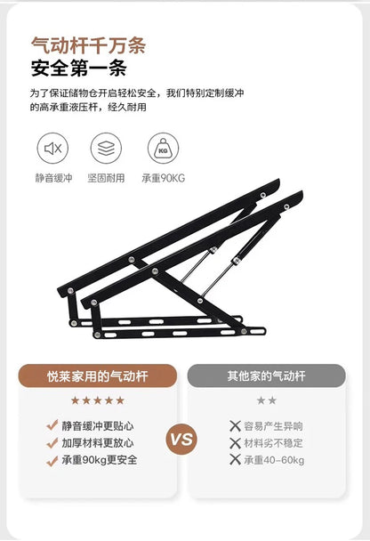 Storage Leather Double Bed Modern Minimalist Frame Luxury Double Bed Cheap Storage Camas Matrimoniales Bedroom Furniture...