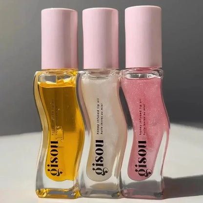 2025 Original Gisou Honey Watermelon Strawberry Essence Lip Oil Moisturizing Reduce Lip Lines Exfoliating Liquid Lip...