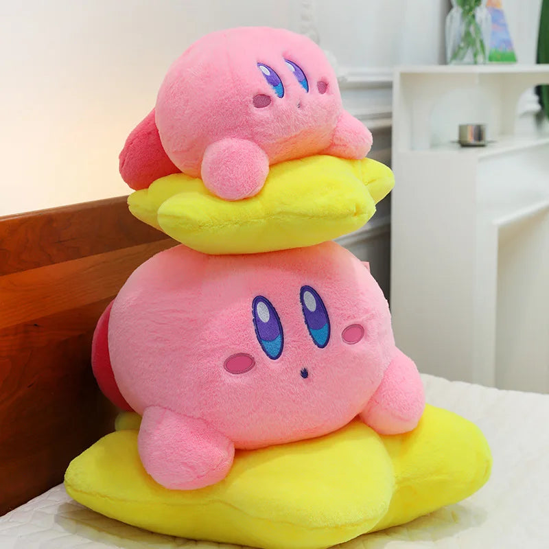 2025 New 30-50cm Star Kirby Large Plush Toy Girl Sleeping Pillow Doll Backrest Skin Friendly Cartoon Cute Kawaii Girl Gift