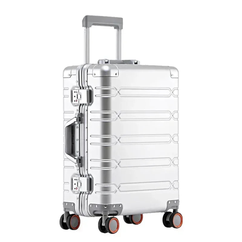 Travel Bags Rolling Luggage Luggage 20‘’Carry-On Cabin Suitcase  Aluminum-magnesium Alloy Travel Suitcase