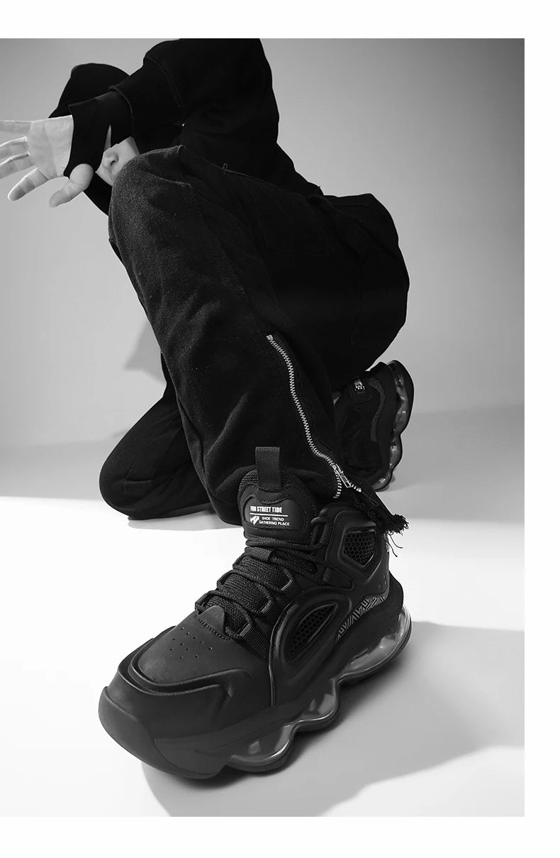 Men's Basketball Shoes Breathable Cushioning Non-Slip Wearable Runing Shoes Gym Training Athletic Basketball Sneakers for Women