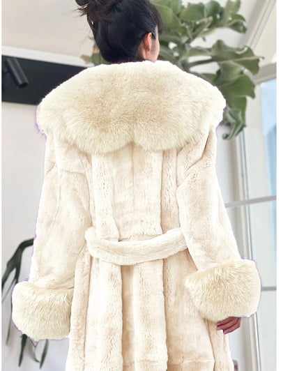 2024 Long Mink Coats Women Fur Coats Winter Outwear Faux Fur Jacket Female Long Sleeve Ladies Casual Oversize Fur Coat Parkas