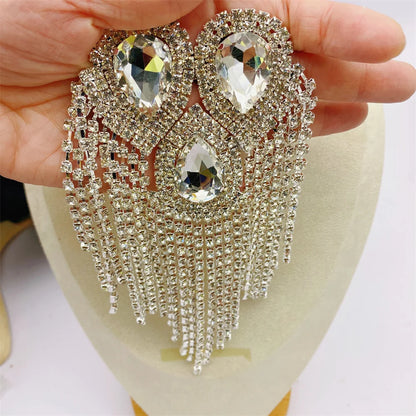 1PCS rhinestone round crystal jewelry wedding appliques for dresses | Kimlud Budget Friendly Dress