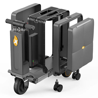 Smart Airwheels Rideable Electric Suitcase Motorized Luggage USB Port Aluminum Frame Carry on with Battery | Kimlud...