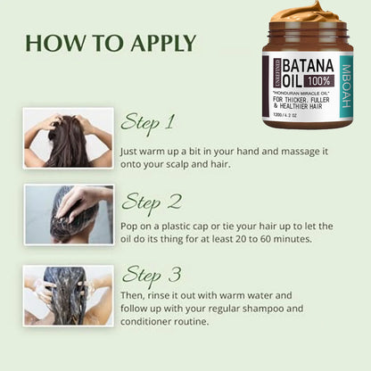 100% Batana Oil from Honduras - Get Fuller, Thicker, Healthier Hair - Great Men Conditioner Haircare Silky - Hair Nutrition oil - Kimlud