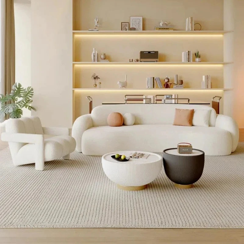 Modern Cream Wind Sofa Creative Simple Comfortable Hallway Lounge Sofas European Aesthetics Designer Muebles Salon Furniture - Kimlud
