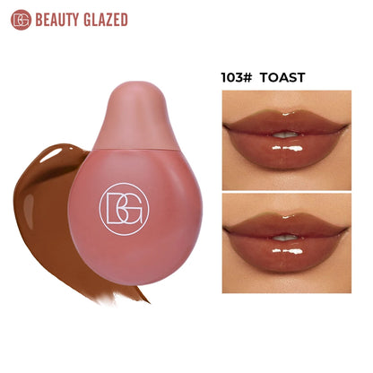 BEAUTY GLAZED 4Color Lipgloss Lip Oil Teens Moisturizing Lipstick Lip Balm High Shine And Lip Gloss Long-Lasting Dry Lip Care