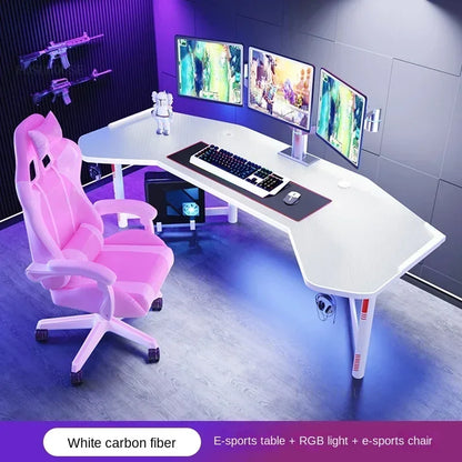 Household Desktop Computer Desks Office Furniture Simple Professional Gaming Table Multi-functional E-sports Table and Chair Set